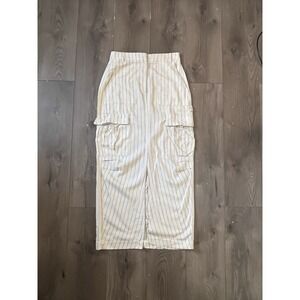 Cargo Falda Women's Linen Size Small Emery Park